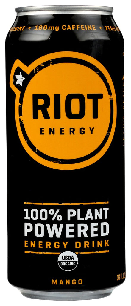 RIOT ENERGY: Drink Mango Riot Energy, 16 fo