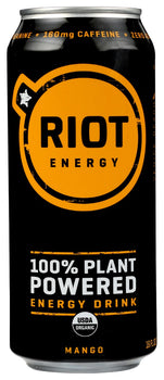 RIOT ENERGY: Drink Mango Riot Energy, 16 fo