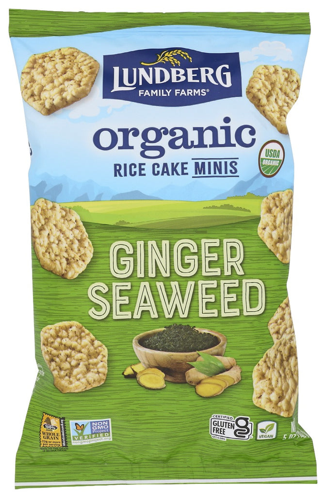 LUNDBERG: Rice Cakes Mini Gngr Swd, 5 oz