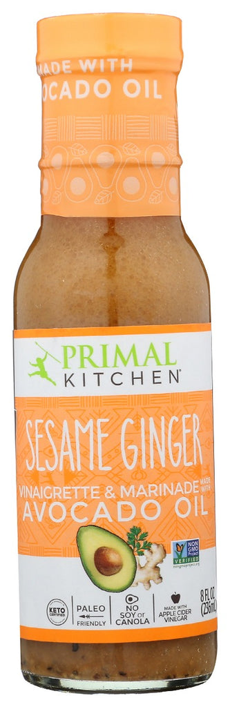 PRIMAL KITCHEN: Dressing Vngrtt Ssm Gngr, 8 oz