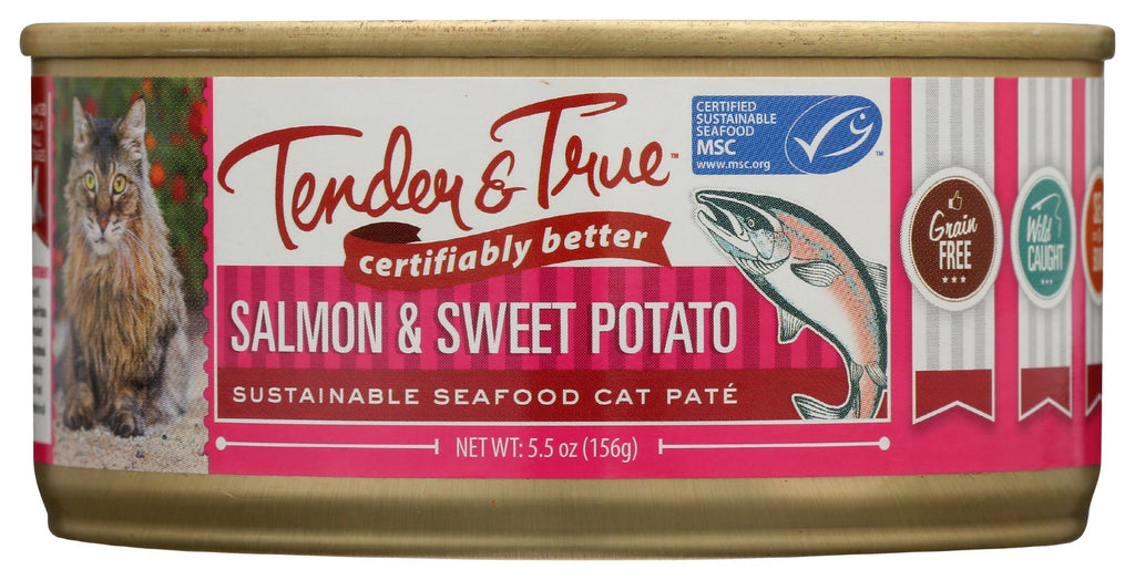 TENDER AND TRUE: Cat Food Salm & Sw Potato, 5.5 oz