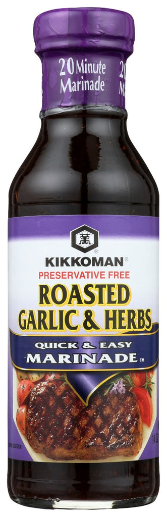 KIKKOMAN: Marinade Teriyaki Rstd Grlc Herb, 14 oz