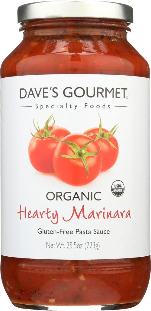 DAVES GOURMET: Sauce Hearty Marinara Org, 25.5 oz