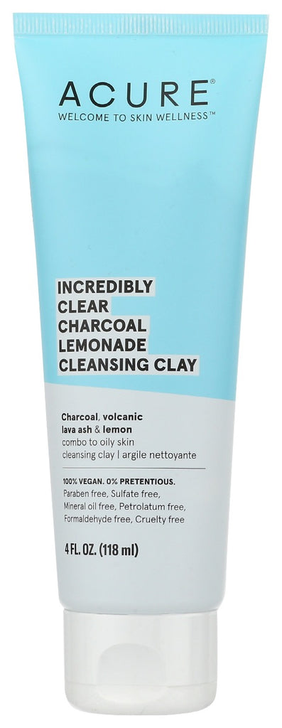 ACURE: Cleansing Clay Chrcl Lmnd, 4 fo