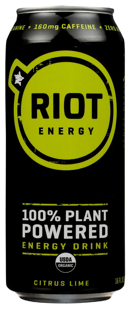 RIOT ENERGY: Drink Citrus Lime Energy, 16 fo