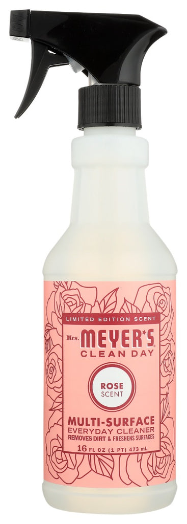 MRS MEYERS CLEAN DAY: Clnr Mltsrfce Spring Rose, 16 oz