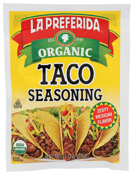 LA PREFERIDA: Seasoning Taco Organic, 1 oz