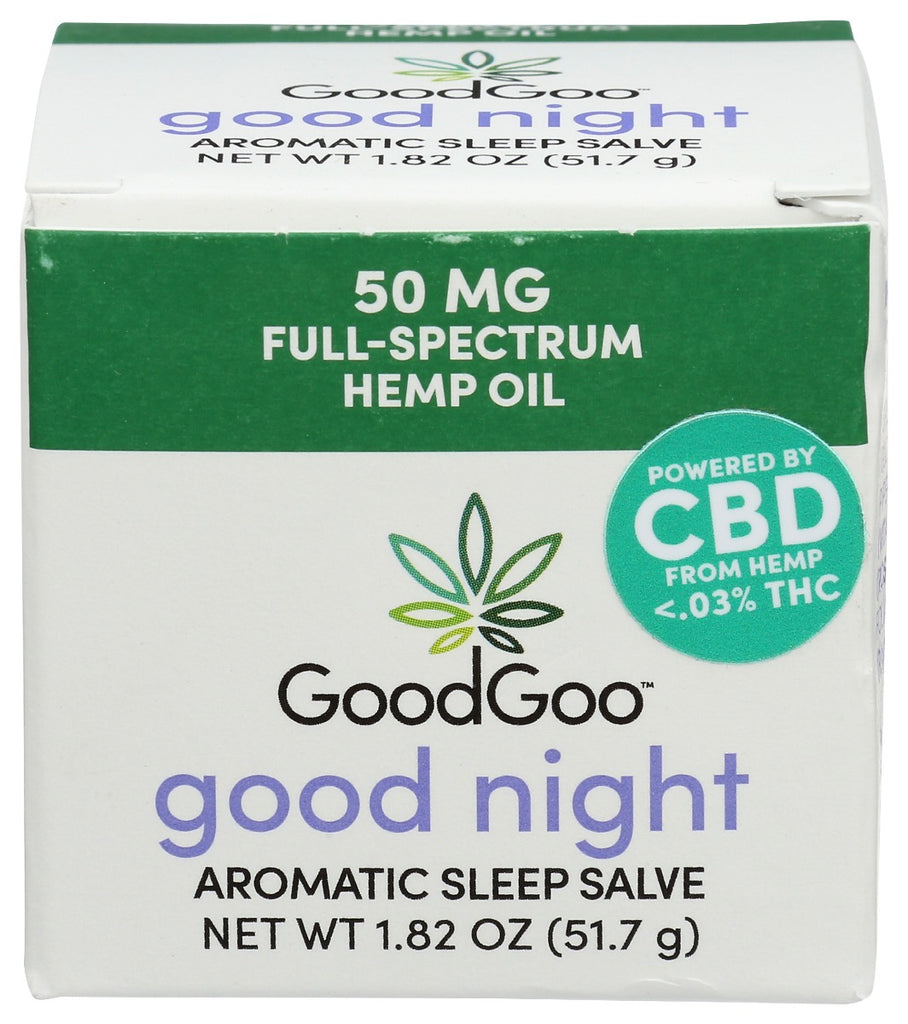 GOOD GOO: Salve Hemp Good Night, 1.82 oz