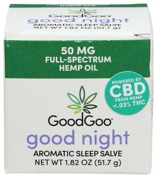 GOOD GOO: Salve Hemp Good Night, 1.82 oz