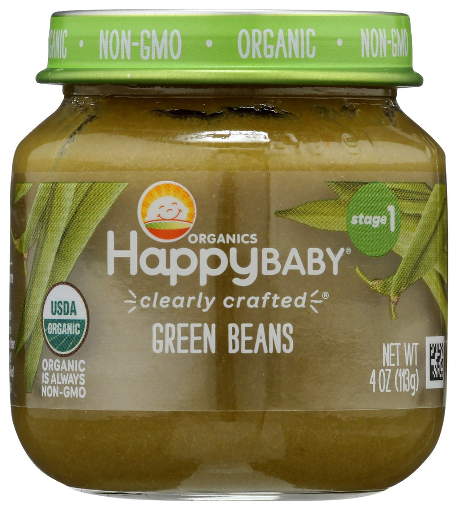 HAPPY BABY: Stage 1 Green Bean, 4 oz