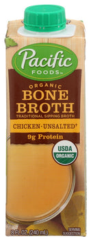 PACIFIC FOODS: Bone Broth Chicken Org, 8 oz