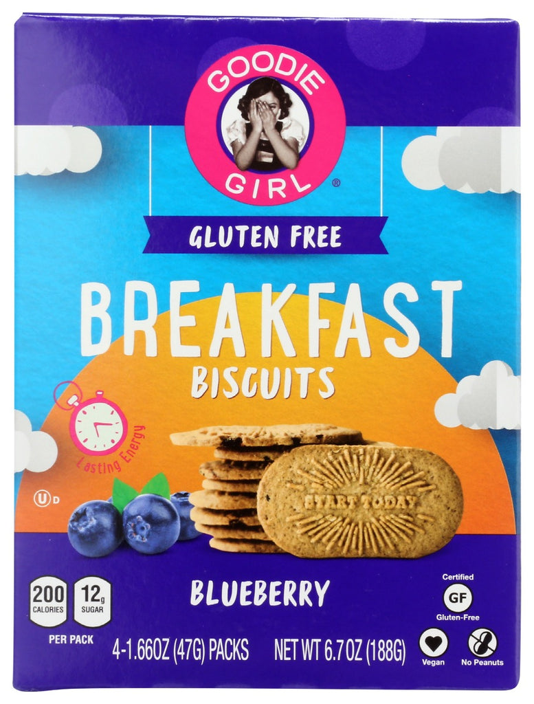 GOODIE GIRL: Biscuit Brkfst Blueberry, 6.64 oz