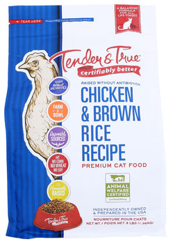 TENDER AND TRUE: Cat Fd Chicken & Brn Rice, 3 lb