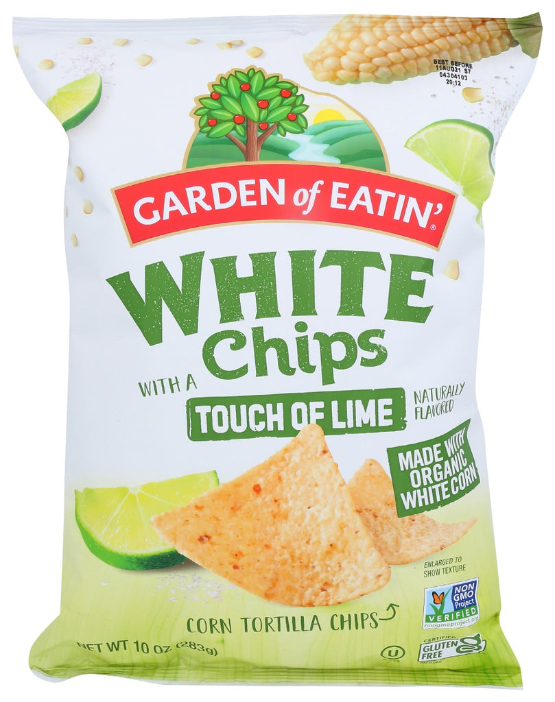 GARDEN OF EATIN: Chip Tortilla White Lime, 10 oz