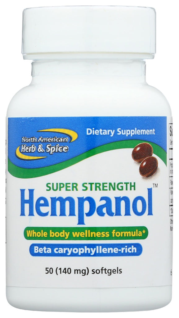 NORTH AMERICAN HERB: Hempanol Xtra Strength, 50 ea