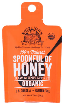 NATURE NATES: Honey Spoonful Packets, 0.74 oz