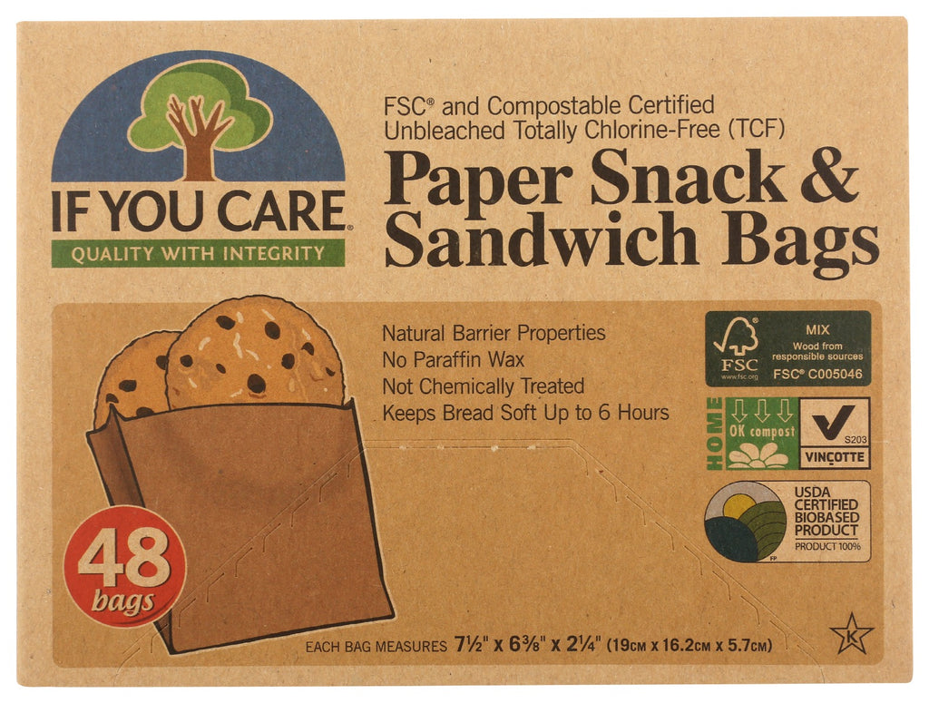 IF YOU CARE: Sandwich Bag, 48 pc