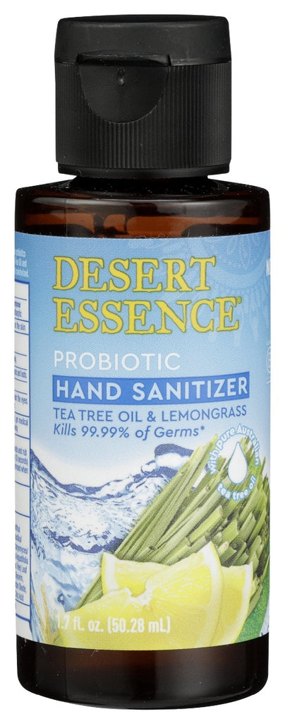 DESERT ESSENCE: Sanitizer Hand Prbt Lmn T, 1.7 oz