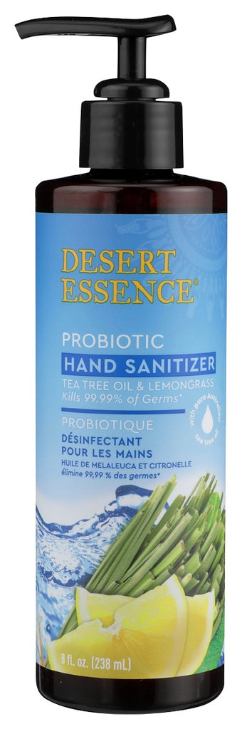 DESERT ESSENCE: Sanitizer Hand Prbt Lmn T, 8 oz