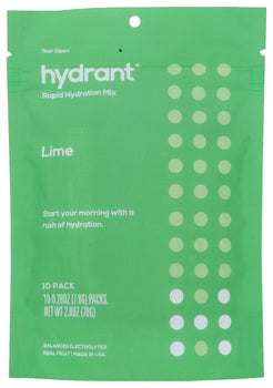 HYDRANT: Hydration Lime 10Pkt, 10 ea