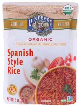 LUNDBERG: Rice Spanish Rh Org, 8 oz