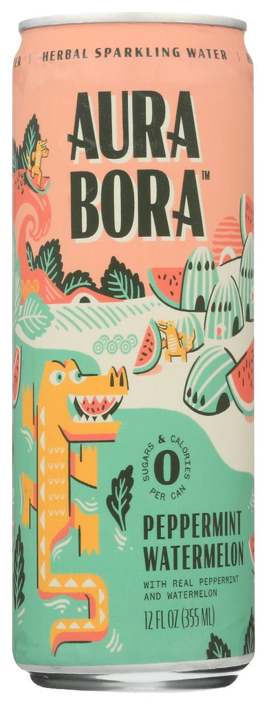 AURA BORA: Water Sprkl Watermelon, 12 fo