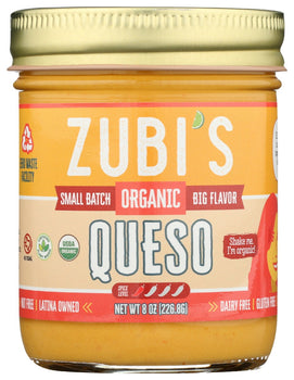 ZUBIS: Dip Queso And Salsa Org, 8 oz