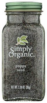 SIMPLY ORGANIC: Poppy Seed Whole Org, 3.38 oz