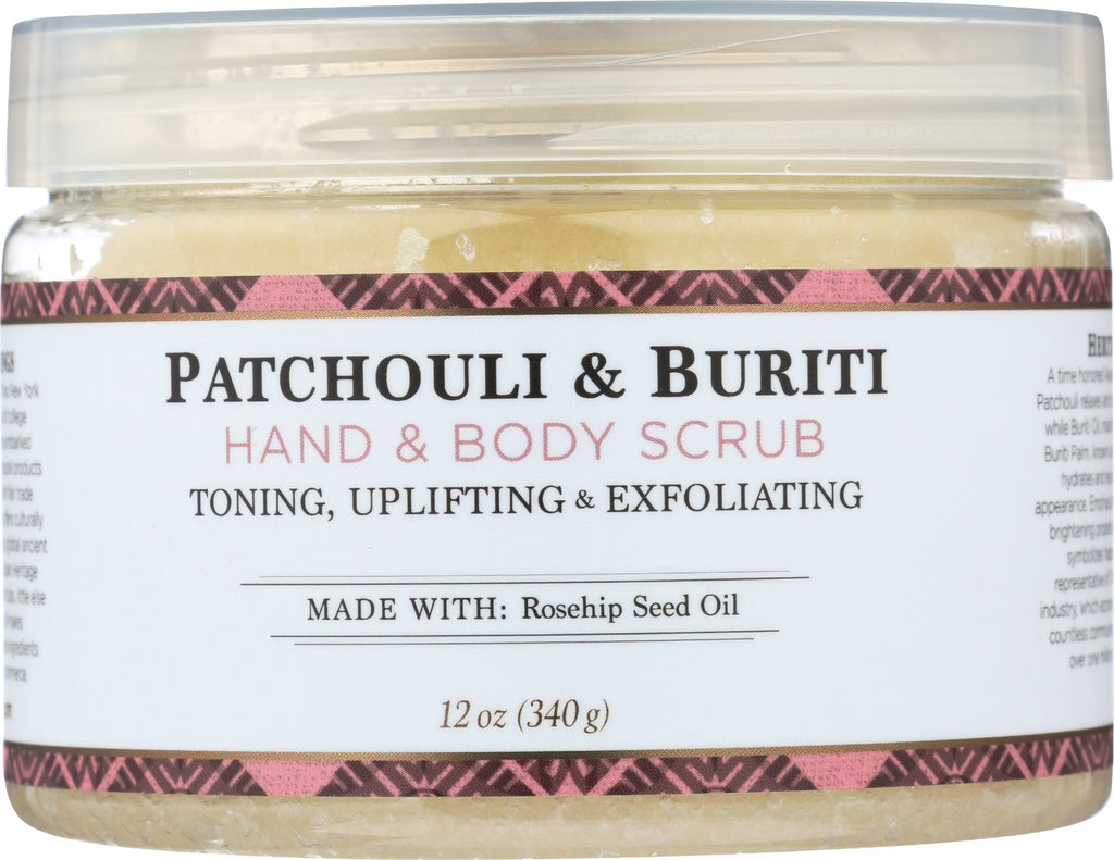 NUBIAN HERITAGE: Body Scrub Patchouli Brti, 12 oz