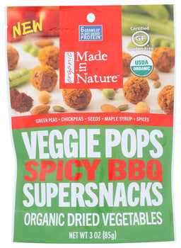 MADE IN NATURE: Pops Veggie Spicy Bbq Org, 3 oz