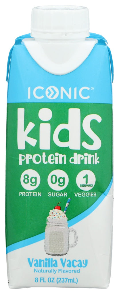 ICONIC: Kids Protein Rtd Vanilla, 8 fo