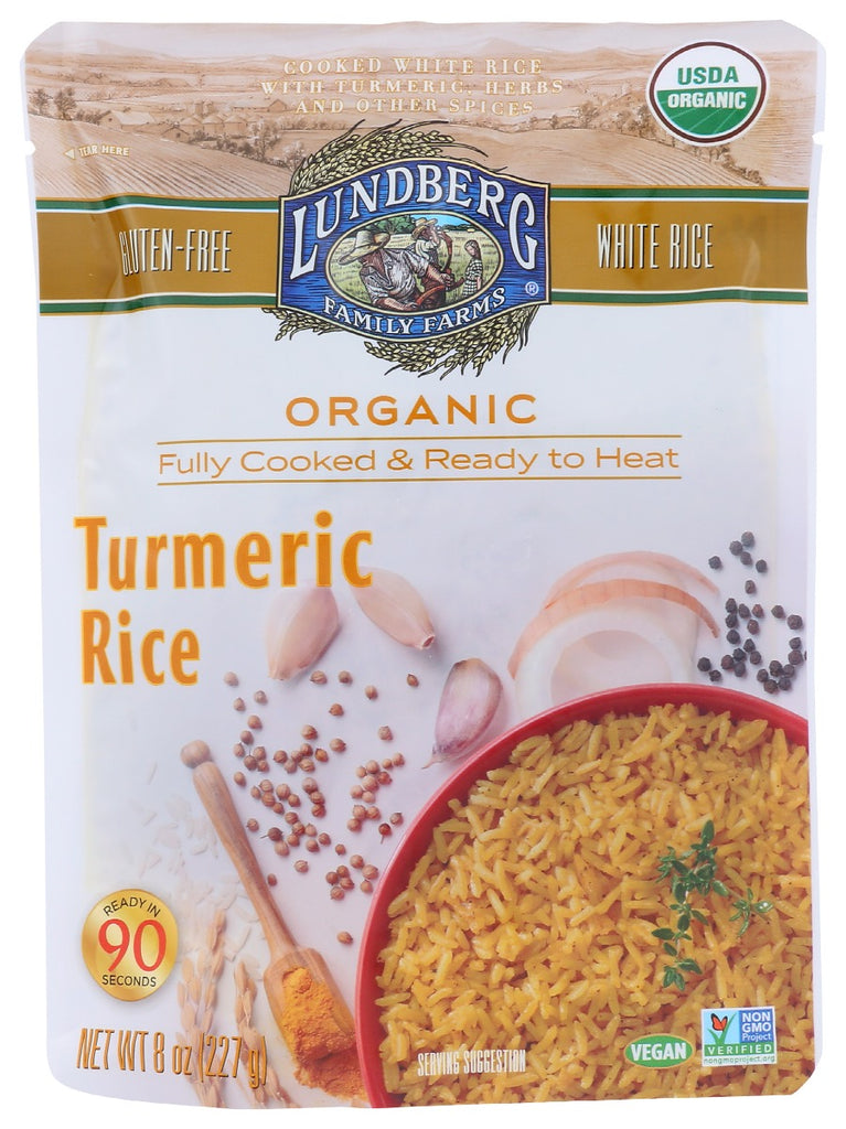 LUNDBERG: Rice Tumeric Org, 8 oz