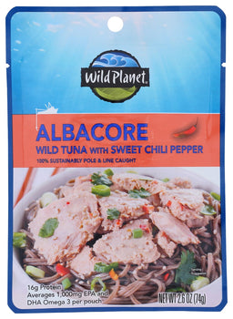 WILD PLANET: Pouch Albacore Chili Pepper, 2.6 oz