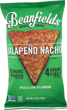 BEANFIELDS: Chip Bean&Rice Jlp Nacho, 5.5 oz
