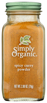 SIMPLY ORGANIC: Powder Curry Spicy Org, 2.8 oz