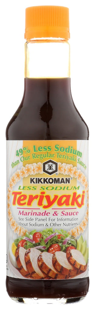 KIKKOMAN: Sauce Teriyaki Less Sdm, 10 oz