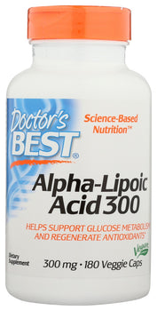 DOCTORS BEST: Alpha Lipoic Acid 300Mg, 180 vc