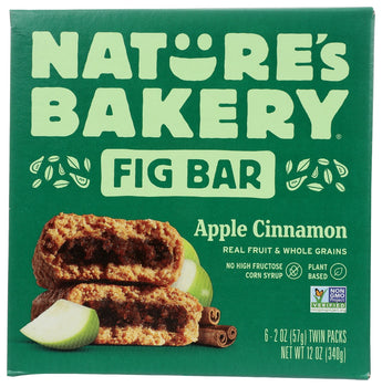 NATURES BAKERY: Bar Fig Ww Appl Cinn 6Ct, 12 oz