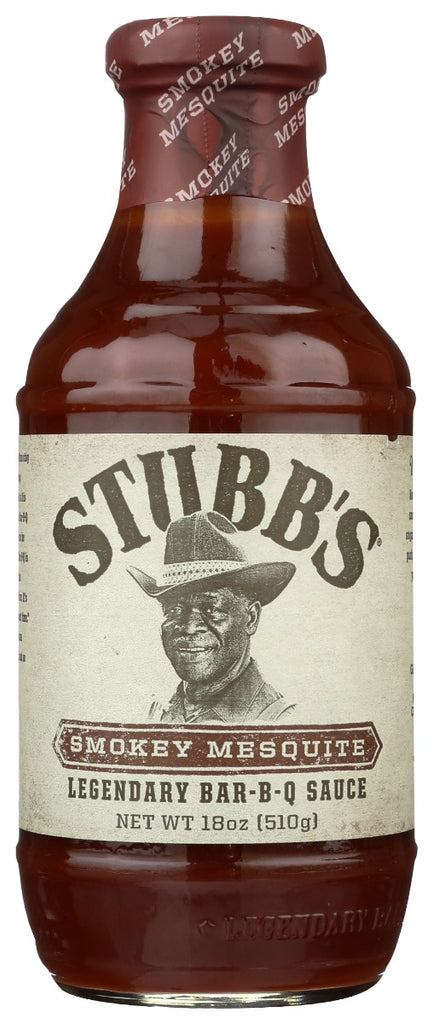 STUBBS: Sauce Bbq Smky Mesquite, 18 oz