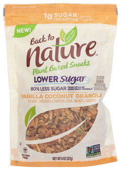 BACK TO NATURE: Granola Vnla Cocon Lowsug, 8 oz