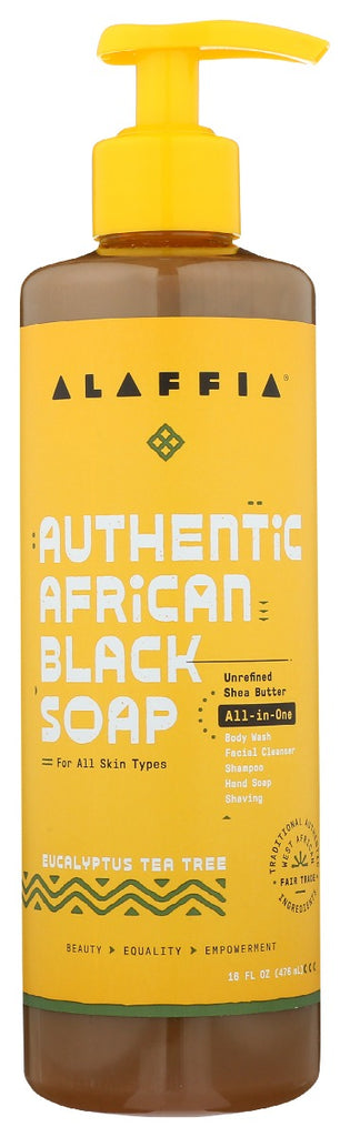 ALAFFIA: Soap Auth Blck Euclpts Tt, 16 fo