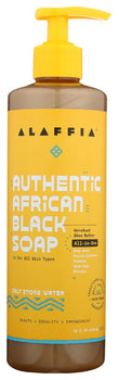 ALAFFIA: Soap Black Salt Stone Wat, 16 fo