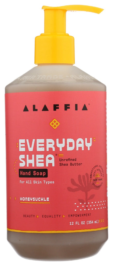 ALAFFIA: Soap Hand Liq Honeysuckle, 12 fo