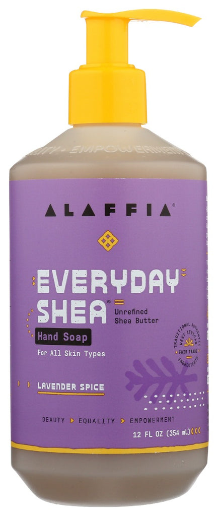 ALAFFIA: Soap Hand Liq Shea Lvndr, 12 fo