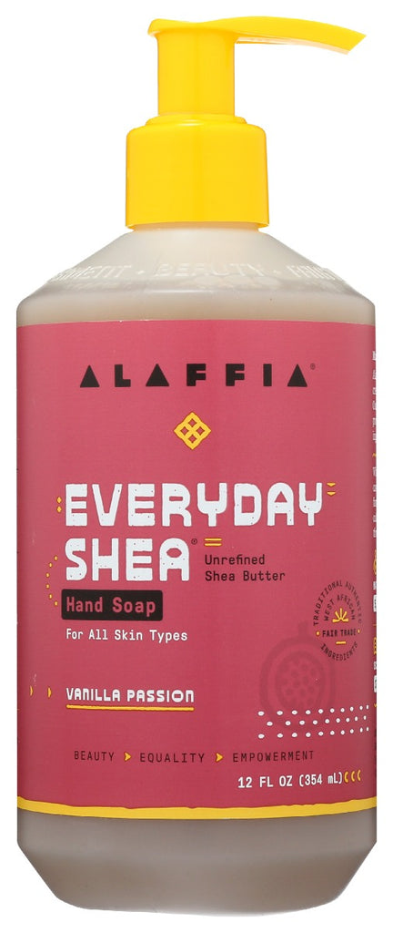 ALAFFIA: Soap Hand Liq Shea Vanla, 12 fo