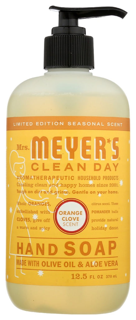 MRS MEYERS CLEAN DAY: Soap Hand Lq Hol Orng Cl, 12.5 oz