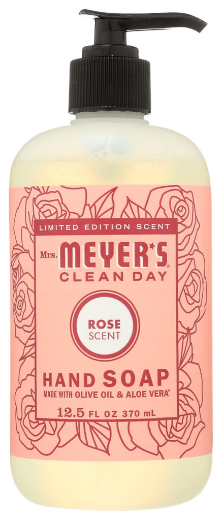 MRS MEYERS CLEAN DAY: Soap Hand Lq Spring Rose, 12.5 fo