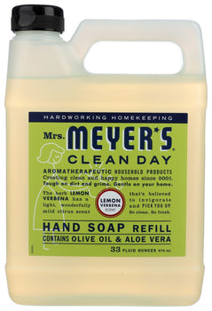 MRS MEYERS CLEAN DAY: Soap Refil Liq Lemon, 33 oz