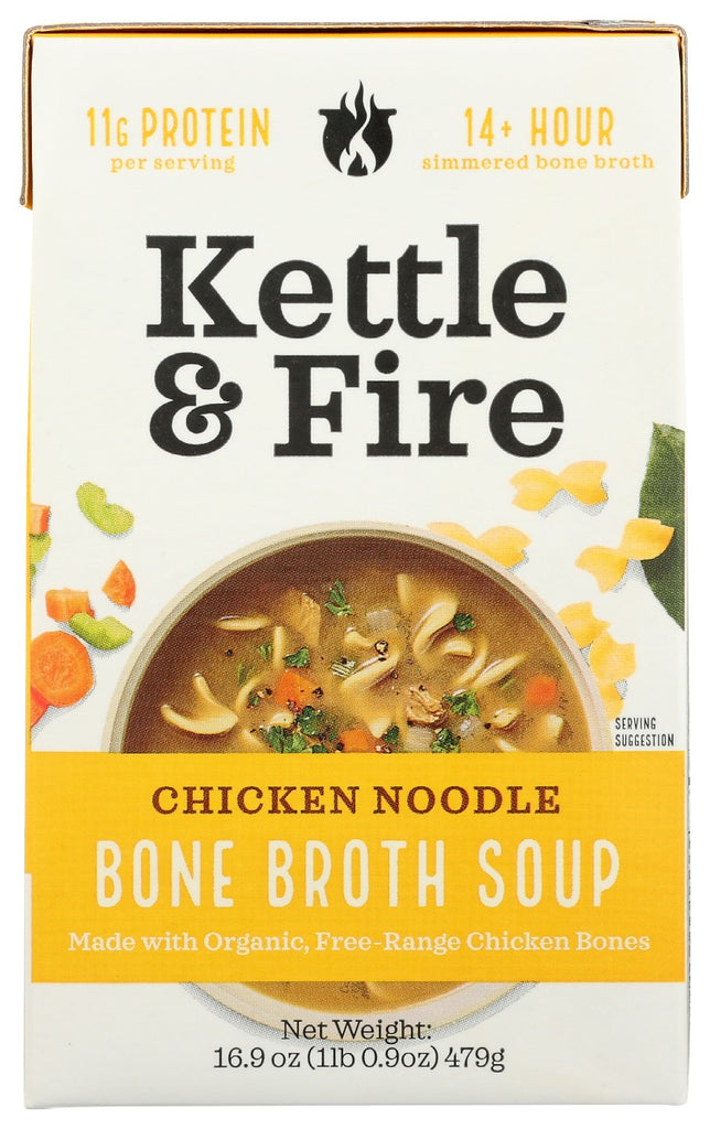 KETTLE AND FIRE: Soup Chicken Noodle, 16.9 oz