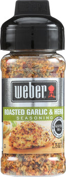 WEBER: Ssnng Rstd Grlc & Herb, 2.75 oz